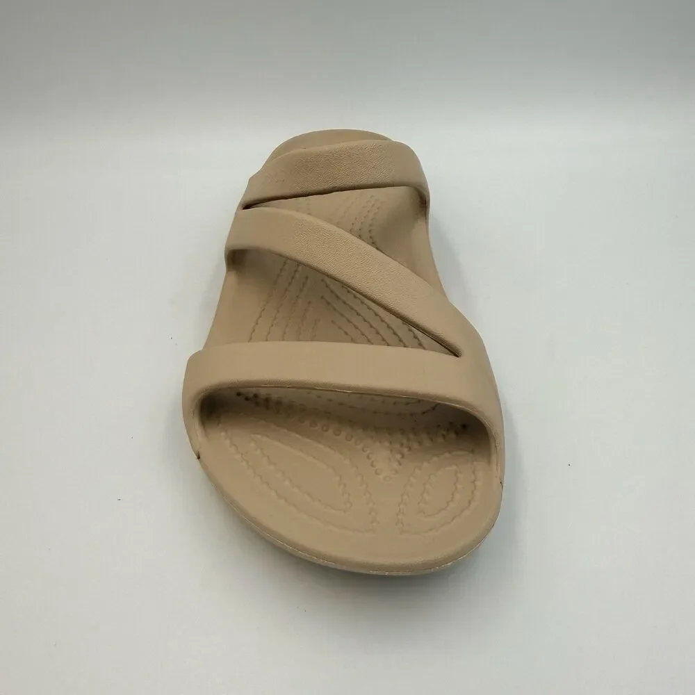 Crocs Women Kadee II Taupe Strappy Sandals 7 Right Shoe Only Amputee Replacement